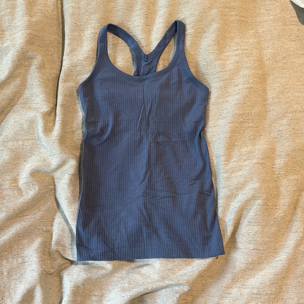 Blue Lululemon racerback tank